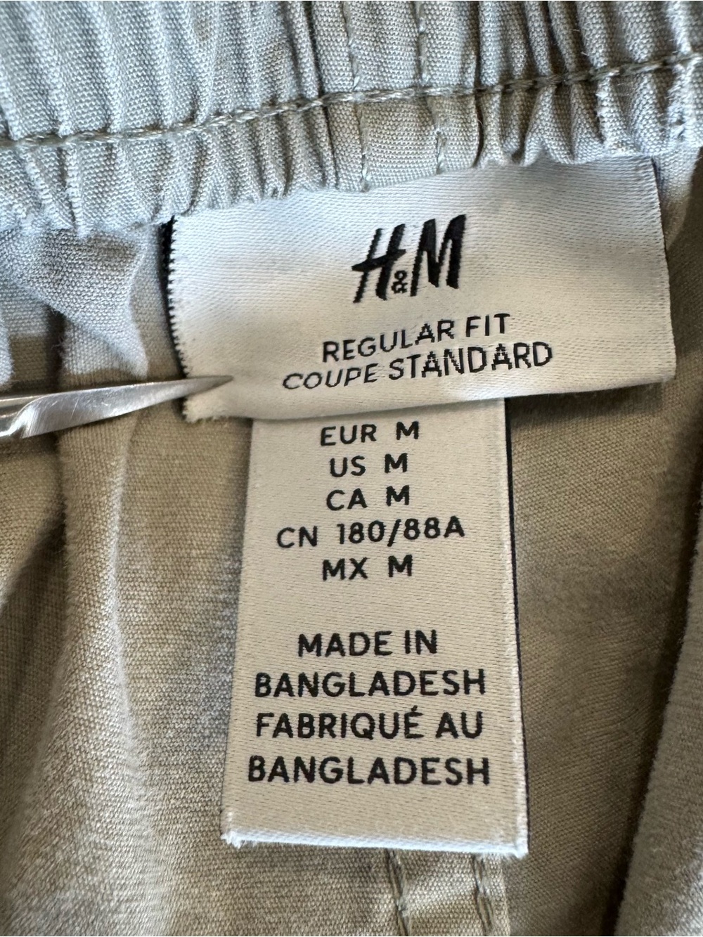 H&M - Men’s Grey Lightweight Cargo Pants - Size M -  100% Cotton - Utility Style - Picture 4 of 12